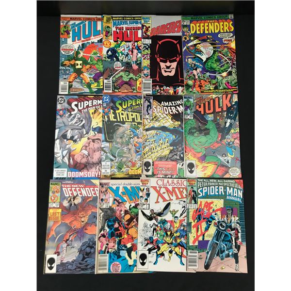 LOT OF 12 MIXED TITLE COMICS - MARVEL COMICS