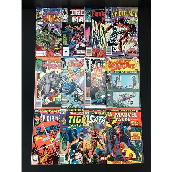LOT OF 12 MIXED TITLE COMICS - MARVEL COMICS
