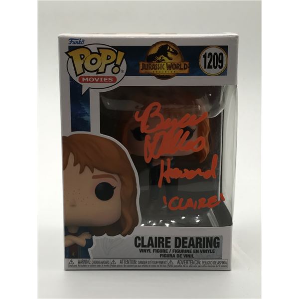 BRYCE DALLAS HOWARD SIGNED CLAIRE DEARING JURASSIC PARK FUNKO POP - WWOC COA