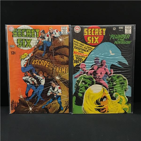 LOT OF 2 SECRET SIX COMICS #2 & #4 - DC COMICS