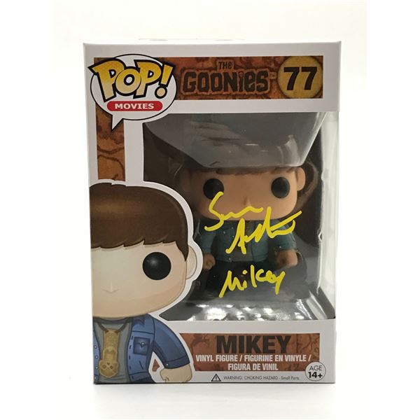 SEAN ASTIN SIGNED MIKEY GOONIES FUNKO POP - WWOC COA