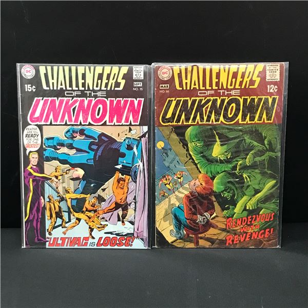 LOT OF 2 CHALLENGERS OF THE UNKNOWN COMICS - DC COMICS