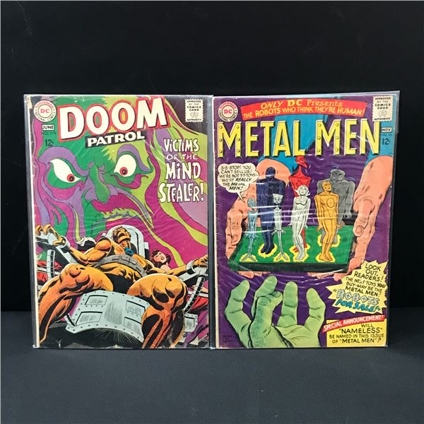 LOT OF 2 DC COMICS - DOOM PATROL & METAL MAN