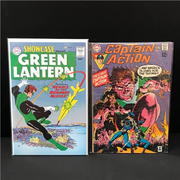LOT OF 2 DC COMICS - SHOWCASE PRESENTS & CAPTAIN ACTION