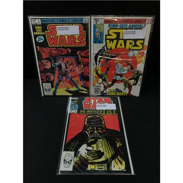LOT OF 3 STAR WARS ANNUALS #1-3 - MARVEL COMICS