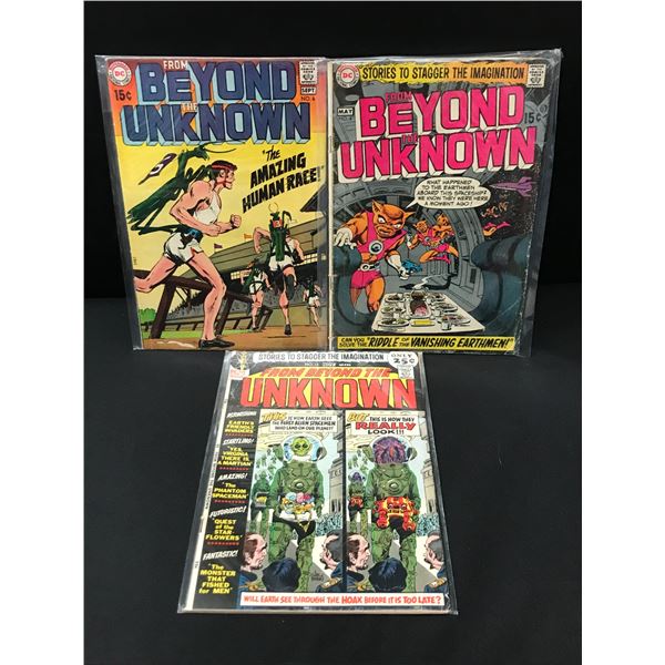 LOT OF 3 BEYOND THE UNKNOWN - DC COMICS