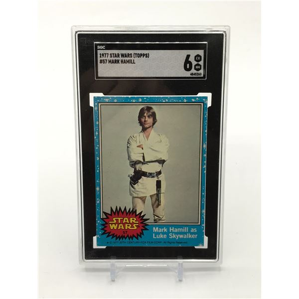 1977 TOPPS STAR WARS MARK HAMILL - SGC GRADE 6