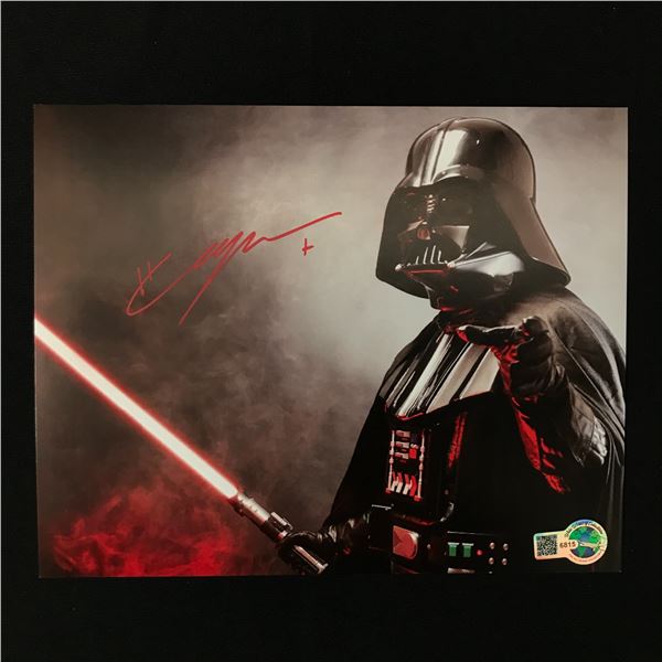 HAYDEN CHRISTENSEN SIGNED DARTH VADER 8X10 - WWOC COA