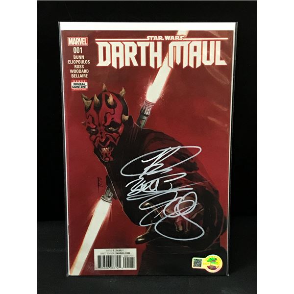 RAY PARK SIGNED STAR WARS DARTH MAUL COMIC - WWOC COA