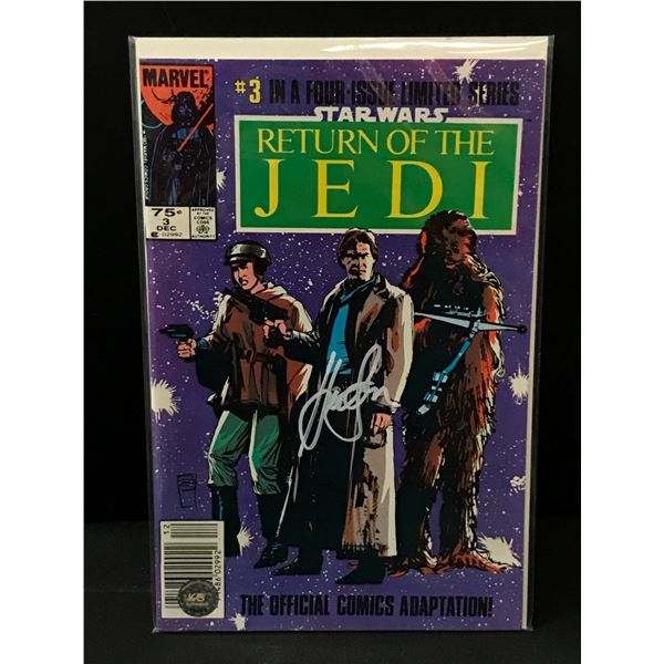 HARRISON FORD SIGNED RETURN OF THE JEDI COMIC - KB COA