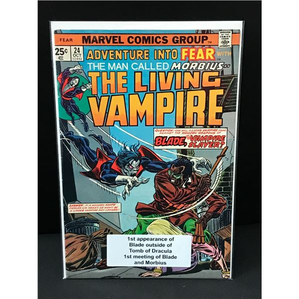 MORBIUS THE LIVING VAMPIRE #24 1ST MEETING OF BLADE AND MORBIUS - MARVEL COMICS