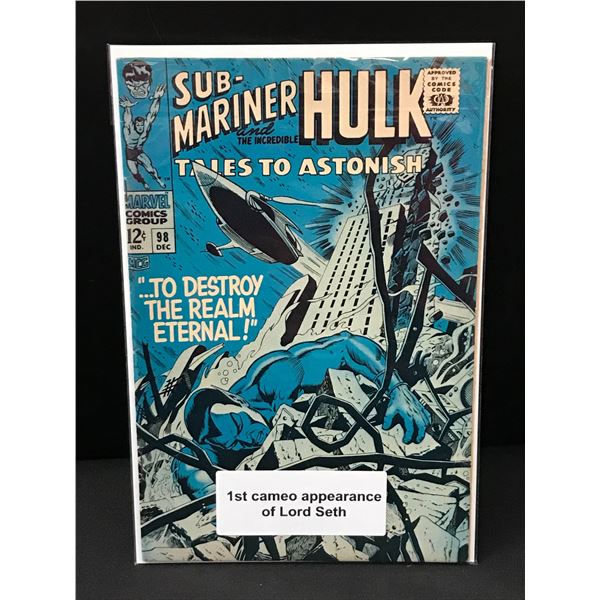 TALES TO ASTONISH #98 1ST CAMEO OF LORD SETH - MARVEL COMICS
