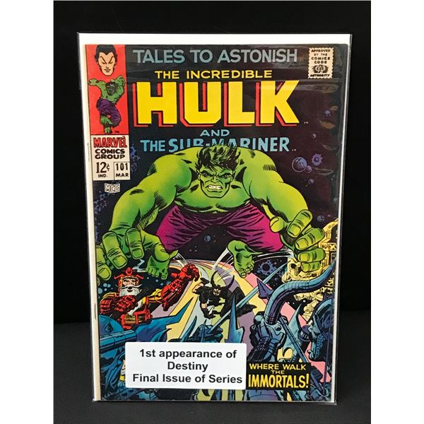TALES TO ASTONISH #101 1ST AP OF DESTINY (LAST ISSUE IN SERIES) - MARVEL COMICS