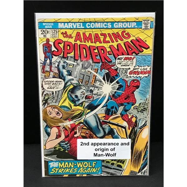 THE AMAZING SPIDERMAN #125 2ND APP AND ORIGIN OF MAN-WOLF - MARVEL COMICS