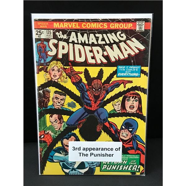 THE AMAZING SPIDERMAN #135 3RD APP THE PUNISHER - MARVEL COMICS