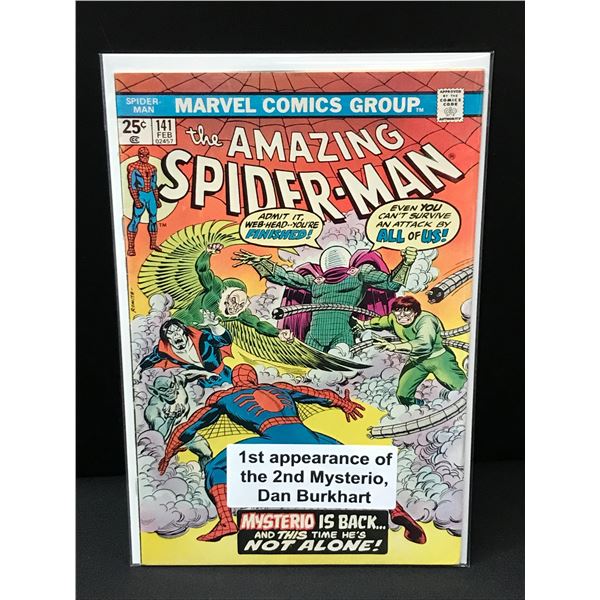 THE AMAZING SPIDERMAN #141 1ST APP OF 2ND MYSTERIO DAN BURKHART - MARVEL COMICS