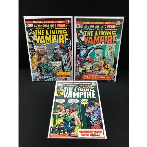 LOT OF 3 MORBIUS THE LIVING VAMPIRE COMICS #26-28 - MARVEL COMICS