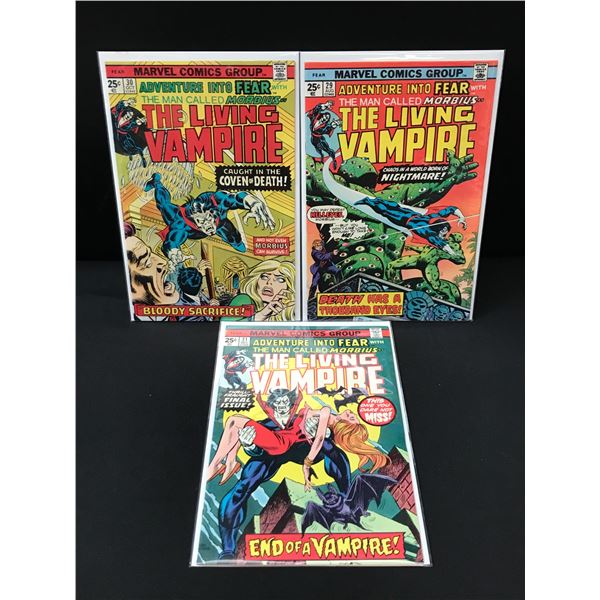 LOT OF 3 MORBIUS THE LIVING VAMPIRE COMICS #29-31 - MARVEL COMICS