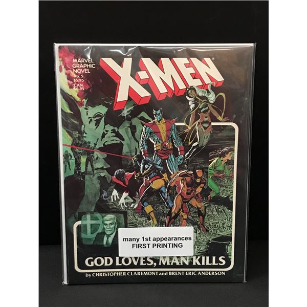 X-MEN #5 MARVEL GRAPHIC NOVEL MANY 1ST APPEARANCES 1ST PRINTING - MARVEL COMICS