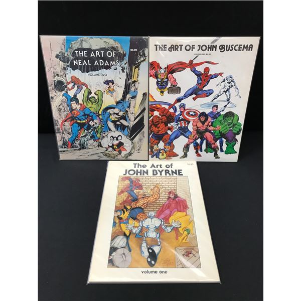 LOT OF 3 THE ART OF COMICS - MARVEL COMICS