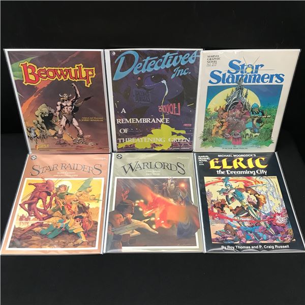 LOT OF 6 MIXED TITLE GRAPHIC NOVELS