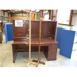 DESKS, TABLES AND MISC OFFICE FURNITURE