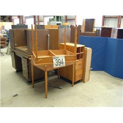 DESKS, TABLES AND MISC OFFICE FURNITURE