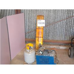 FUEL TRANSFER PUMP W/METER/ REFRIG. RECOVERY/RECYC SYSTEM, VEHICLE STROBE LIGHTBAR