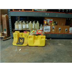 EYE WASH, STRIPPER, CLEANER, TESTER AND VEST