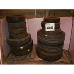 MISC TIRES(1-275/80R22.5 XDE M/S) (1-295/80R22.5 BLTL 16) (3-9R22.5 F BLTL) (1-P165/80R-13 S1BLTL) (