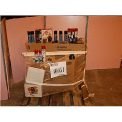 FLOURESCENT LIGHTS/CARPET CLEANER AND ACCESSORIES