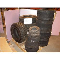 TIRES (2-1600 6.50-8-TERRA, 2-5.70-8 RT, 4-7.50-16, 1-11L-16, 4-24X13.00-12NHS, 2-13-500-6 RIB 11 TE