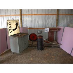 UTILITY CART/FUEL TRANSFER PUMP/MISC SHOP EQUIPMENT