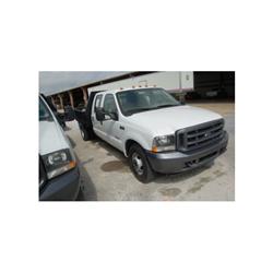 2003 FORD F350 CREWCAB FLATBED TRUCK