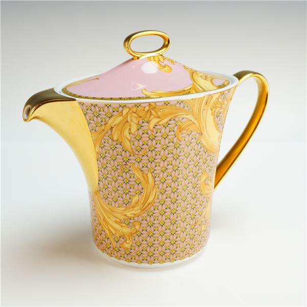 Versace Rosenthal Porcelain Lidded Teapot, Les Reves Byzantins