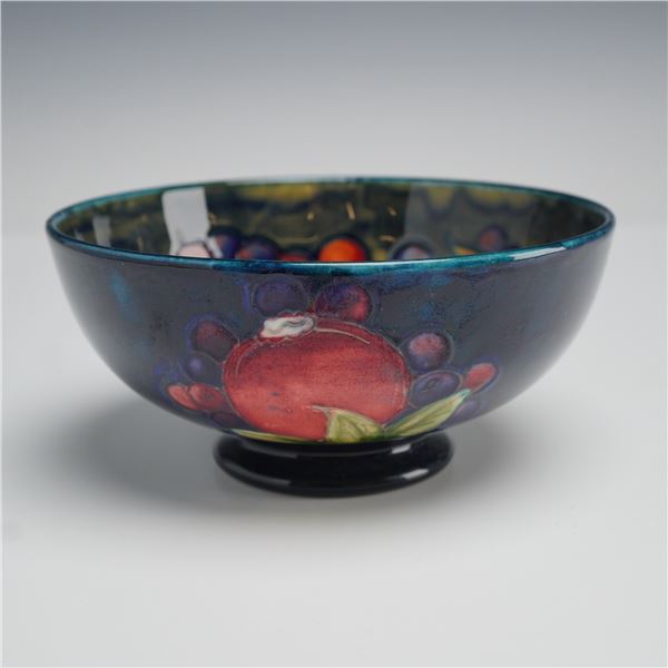 Moorcroft Pottery Footed Bowl, Pomegranate Pattern