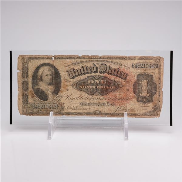 US 1886 $1 Silver Certificate Martha Washington