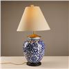 Image 1 : Chinese Blue and White Ceramic Table Lamp