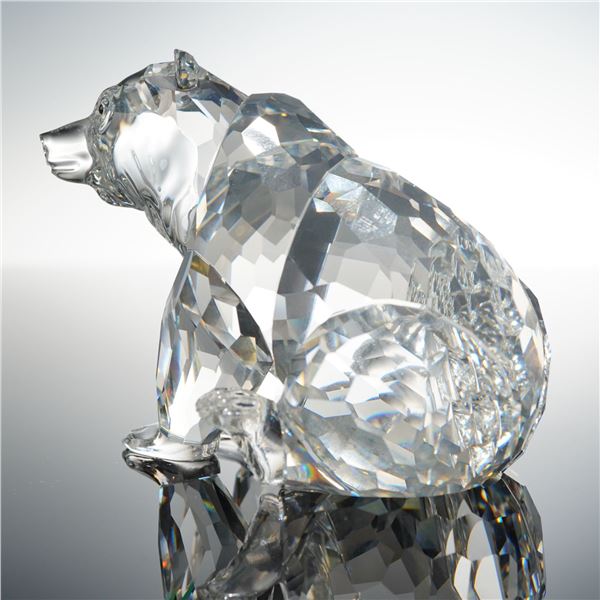 Swarovski Crystal Grizzly Bear Figurine