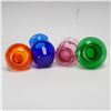 Image 2 : 4pc Multi-Color Glass Bud Vases and Miniature Pitcher