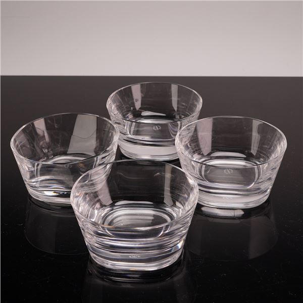 Set of Four Sevres Cristal  Bowls