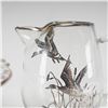 Image 2 : Assortment of Five American Silver Overlay Glass Tableware Items Including Flanders Pattern