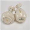 Image 3 : Two Belleek Parian Porcelain Shamrock Pattern Items