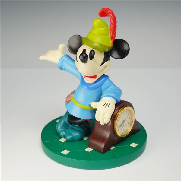 1996 Disneyana Convention Brave Little Tailor Mickey Mouse Figurine with Clock