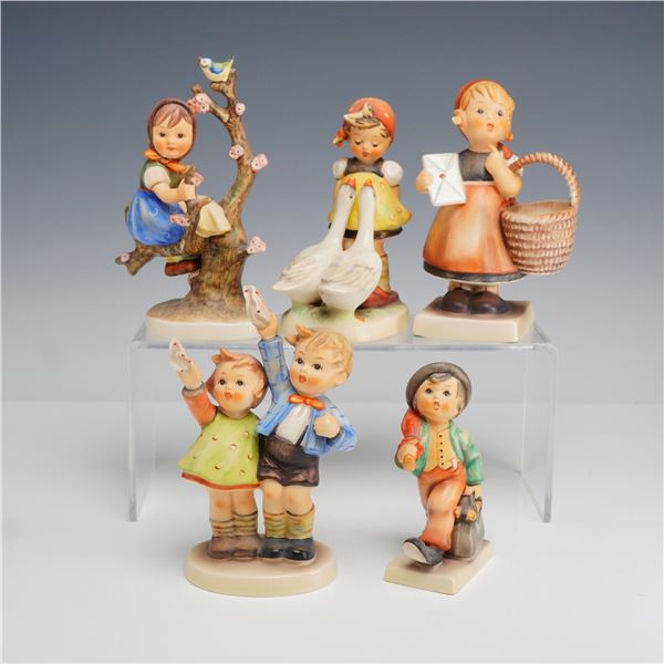 Five Piece Collection of Goebel M.I. Hummel Porcelain Figurines