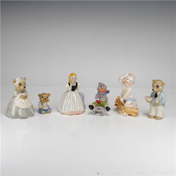 6pc Wade and Goebel Porcelain Figurines