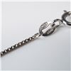 Image 4 : 2pc Sterling Silver Necklaces Including Inlay Pendant & Rope Chain