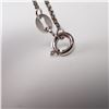 Image 5 : 2pc Sterling Silver Necklaces Including Inlay Pendant & Rope Chain