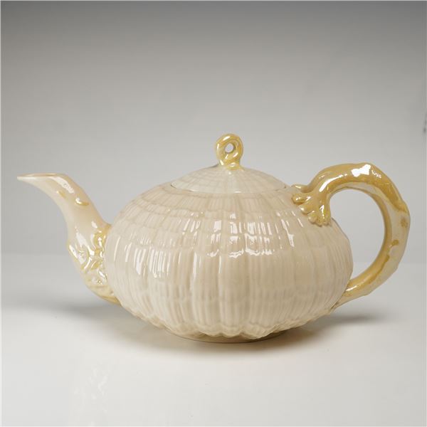 Belleek Tridacna Parian Porcelain Teapot
