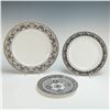 Image 1 : 3pc Versace Rosenthal Porcelain Plate Set, Marqueterie